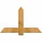 Ekena Millwork Eugene Rough Sawn Timber Gable Bracket, Western Red Cedar, 48"W x 30"H x 2"D x 6"F, 15/12 Pitch GBW048X30X0206EUG00RWR - alternate 1
